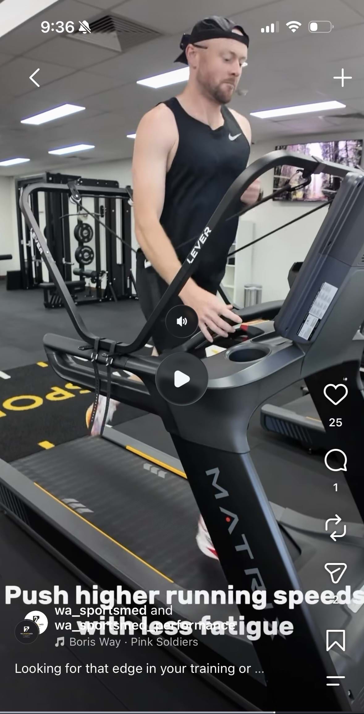 Lever running and performance